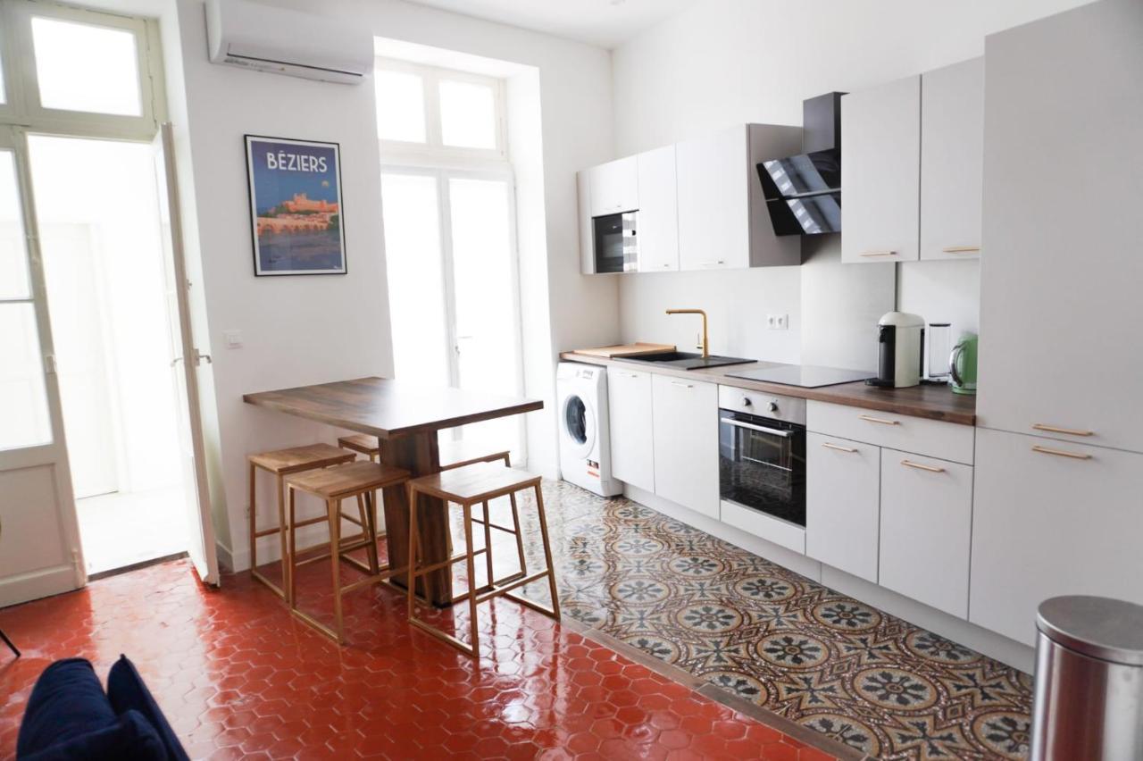 Bright And Modern 3-Bedroom Apartment, 90M2 With Air Condition, In Béziers Extérieur photo