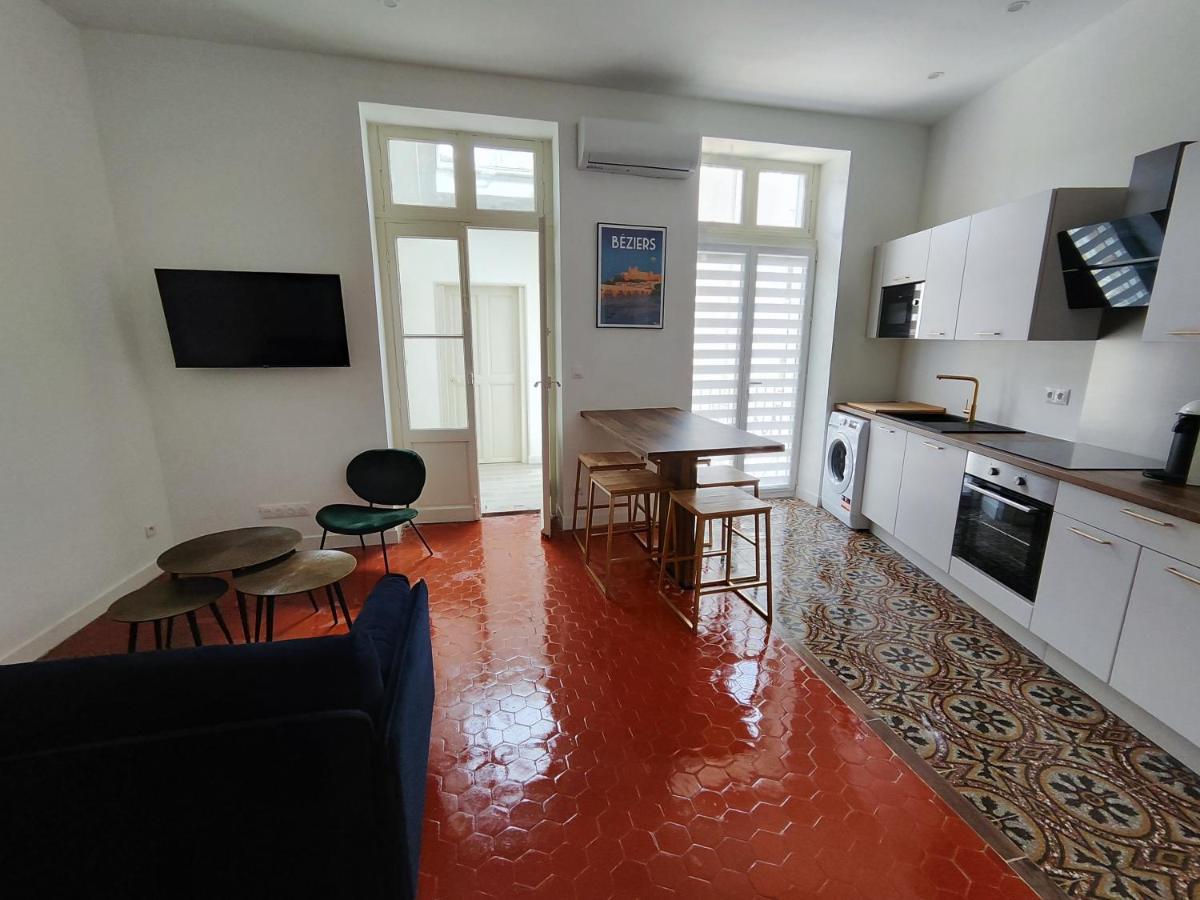 Bright And Modern 3-Bedroom Apartment, 90M2 With Air Condition, In Béziers Extérieur photo