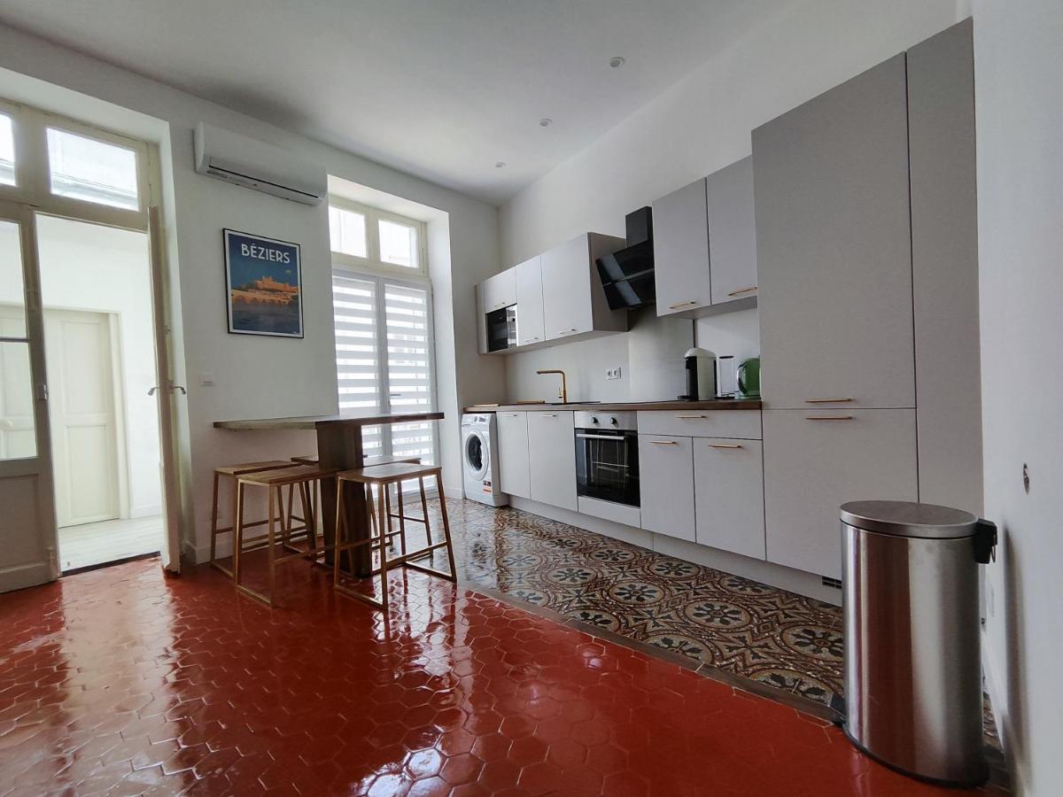 Bright And Modern 3-Bedroom Apartment, 90M2 With Air Condition, In Béziers Extérieur photo