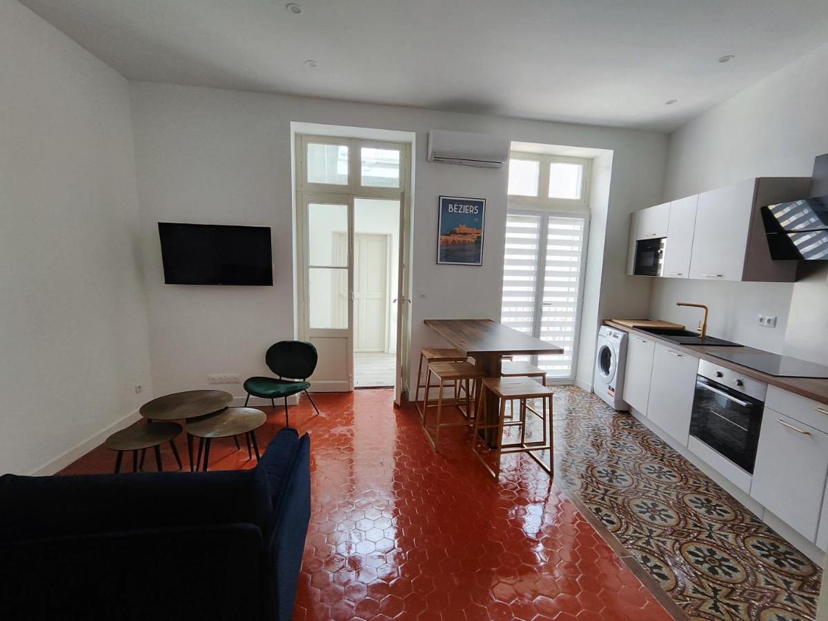 Bright And Modern 3-Bedroom Apartment, 90M2 With Air Condition, In Béziers Extérieur photo